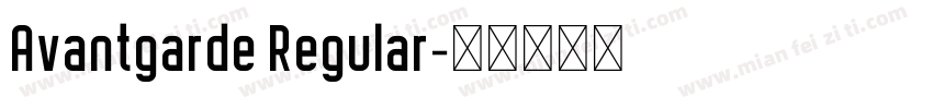 Avantgarde Regular字体转换